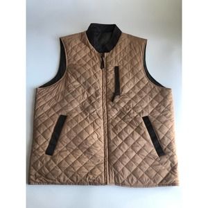 NWOT Madison Creek Outfitters Men's Reversible Quilted Puffer Zip Up Vest - sz L